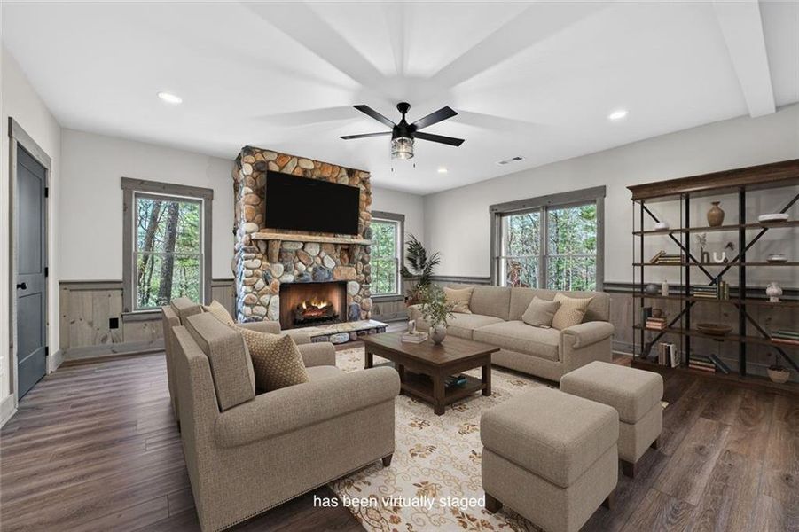Furnished interior view inside a new home in , Ellijay (Image 37). Furnished interior view inside a new home in , Ellijay (Image 37).