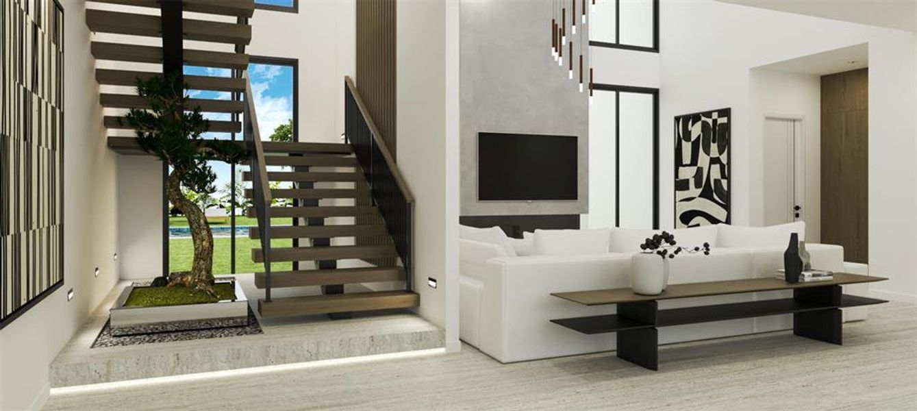 Furnished interior view inside a new home in , Heath (Image 24). Furnished interior view inside a new home in , Heath (Image 24).