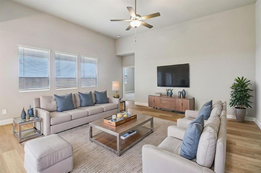 Furnished interior view inside a new home in Lakehaven - Premier Series, Farmersville (Image 12).