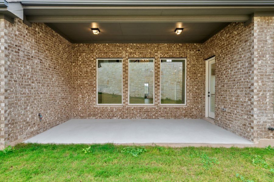 Rear Covered Patio