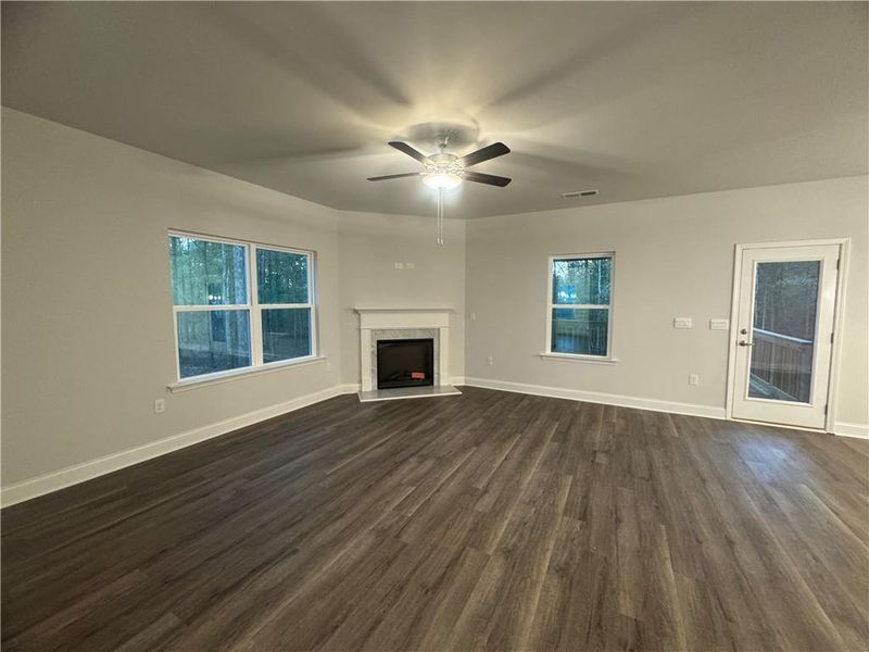 Spacious, unfurnished interior of a new home in The Fields of Walnut Creek, Pendergrass (Image 19). Spacious, unfurnished interior of a new home in The Fields of Walnut Creek, Pendergrass (Image 19).