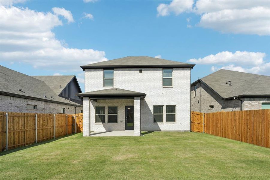 Exterior details and patio area of a home in Simpson Crossing - Spring Series, McKinney (Image 3).