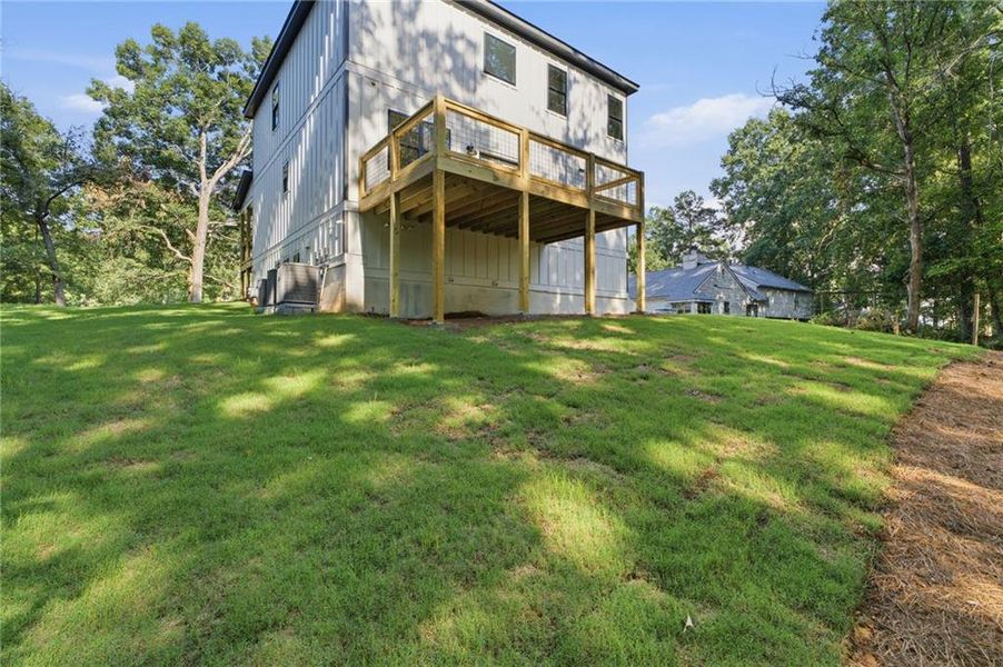 Exterior details and patio area of a home in , Marietta (Image 30).