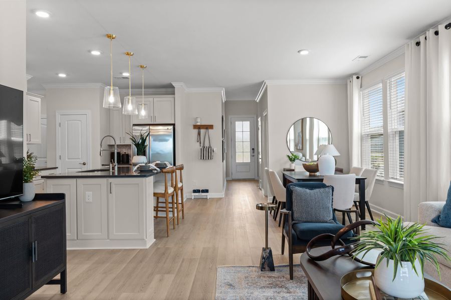 Representative furnished interior of a home built from the The Hibiscus by Chesapeake Homes in Coastal Club of the Carolinas, Calabash (Image 11).
