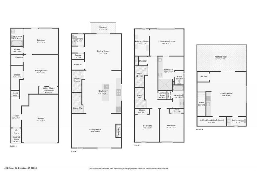 2D floor plan layout of this home in Overlook at Moda, Decatur, GA (Image 5). 2D floor plan layout of this home in Overlook at Moda, Decatur, GA (Image 5).