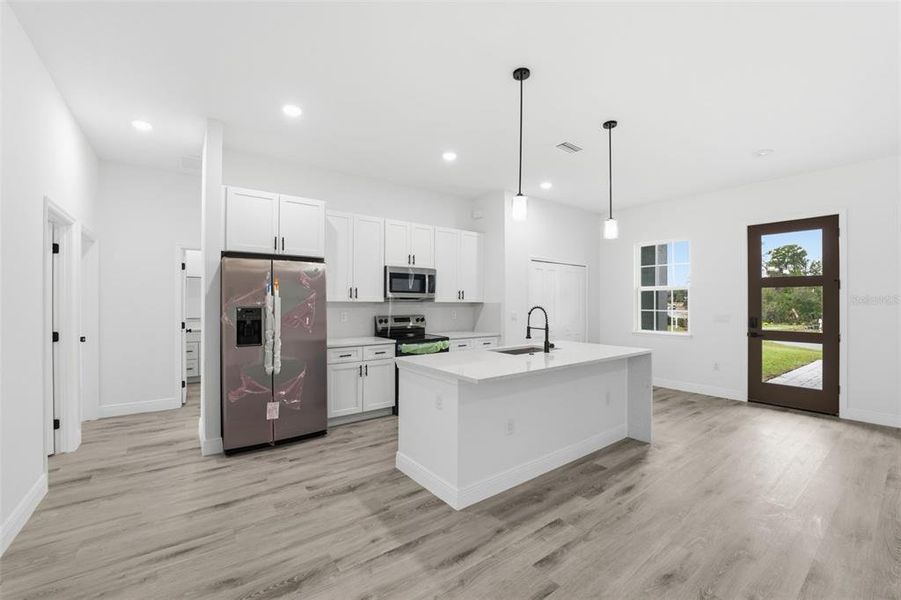 Furnished interior view inside a new home in , Ocala (Image 6). Furnished interior view inside a new home in , Ocala (Image 6).