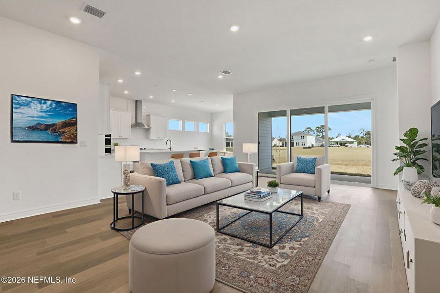 Furnished interior view inside a new home in Veranda Bay, Flagler Beach (Image 8).