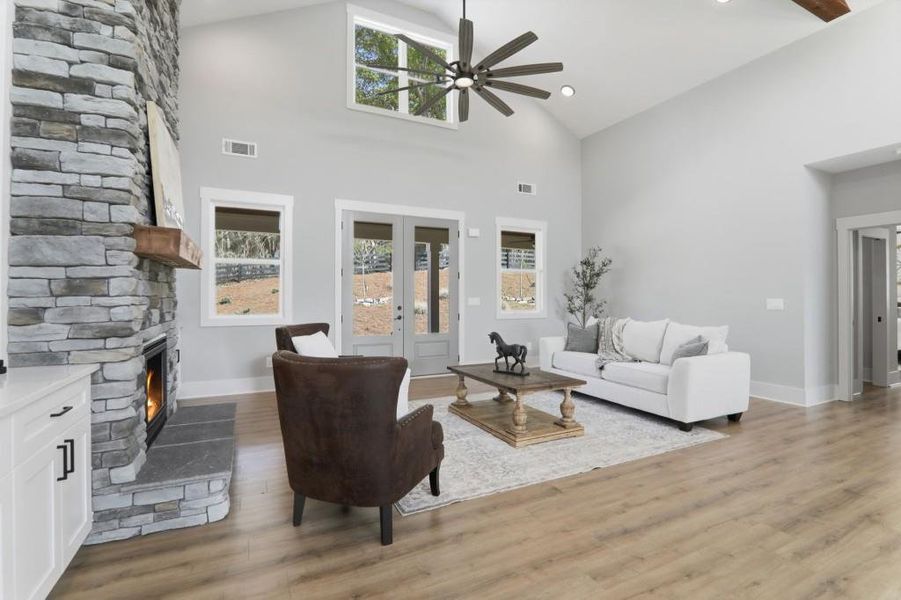 Furnished interior view inside a new home in , Senoia (Image 78).
