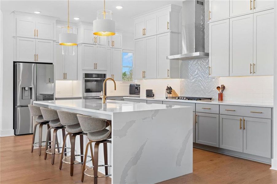 Furnished interior view inside a new home in , Marietta (Image 55).