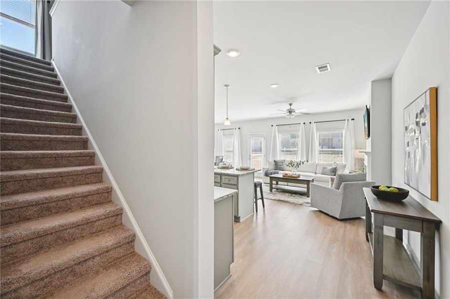 Furnished interior view inside a new home in Creekside Village, Lithonia (Image 12).