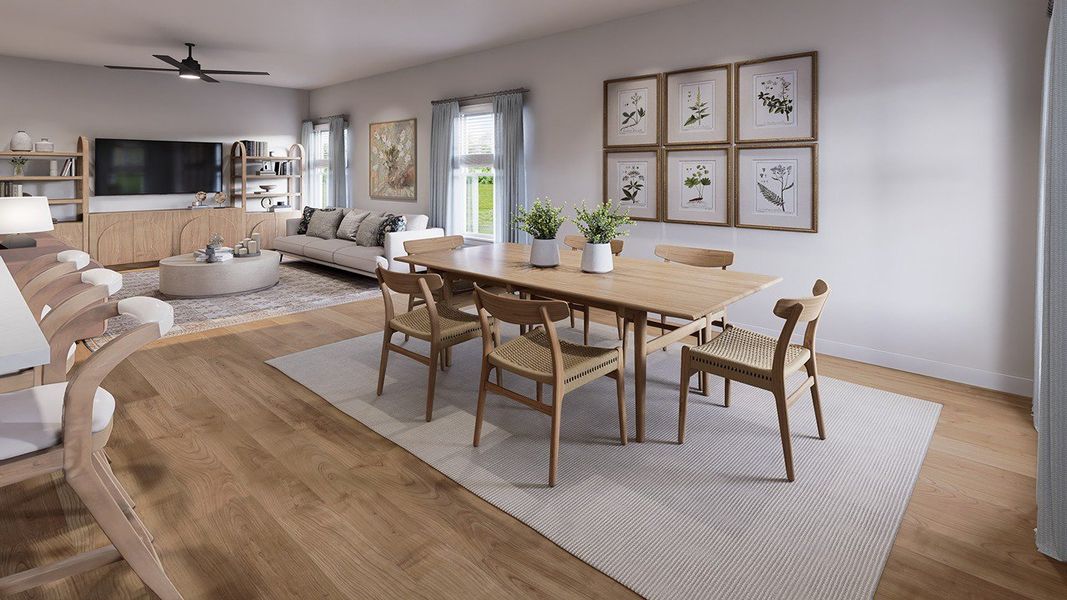 Furnished interior view inside a new home in The Crossing at St. James, Summerville (Image 6).