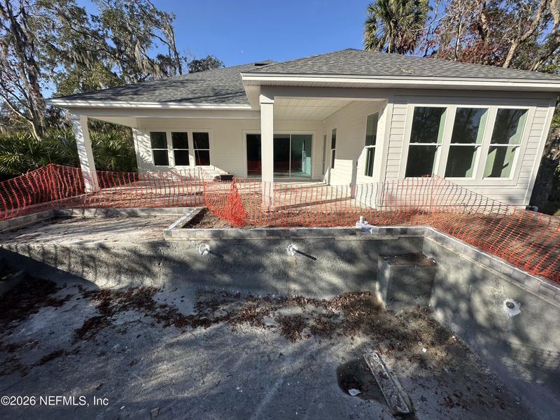 In-progress construction of a new home in , St. Augustine, FL (Image 17).