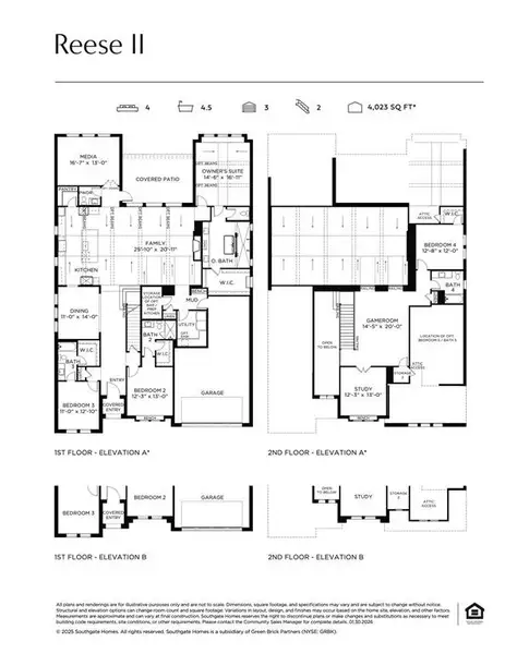 A luxurious dream home filled with space and style, our Reese II floor plan offers your family a dream home designed for today's modern family.