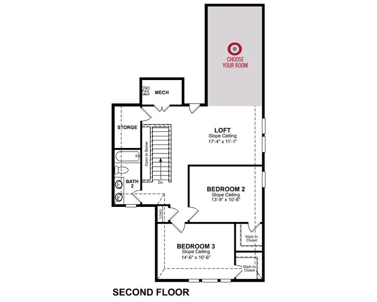 2D floor plan layout for the Lantana by Beazer Homes in Cottonwood, Dorchester, TX (Image 4). 2D floor plan layout for the Lantana by Beazer Homes in Cottonwood, Dorchester, TX (Image 4).