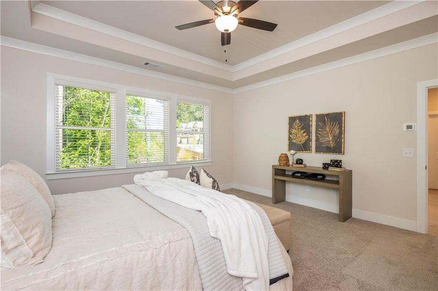 Furnished interior view inside a new home in , Flowery Branch (Image 47).