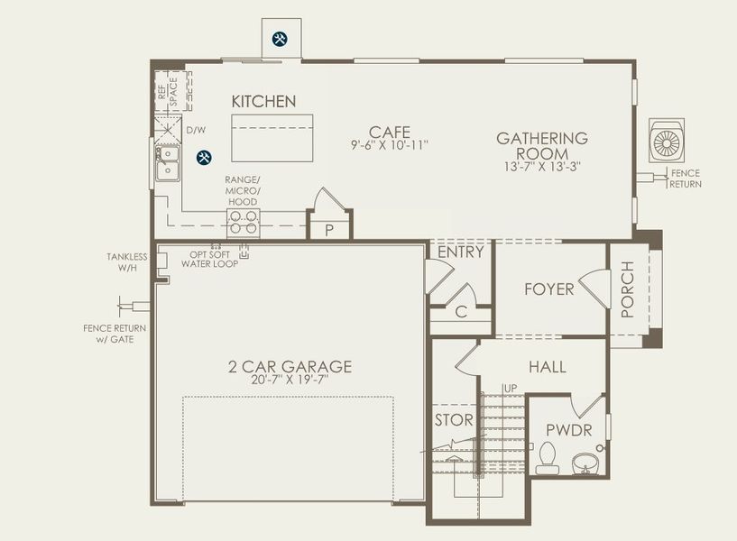 2D floor plan layout of this home in Asante- Atrium Series, Surprise, AZ (Image 5). 2D floor plan layout of this home in Asante- Atrium Series, Surprise, AZ (Image 5).