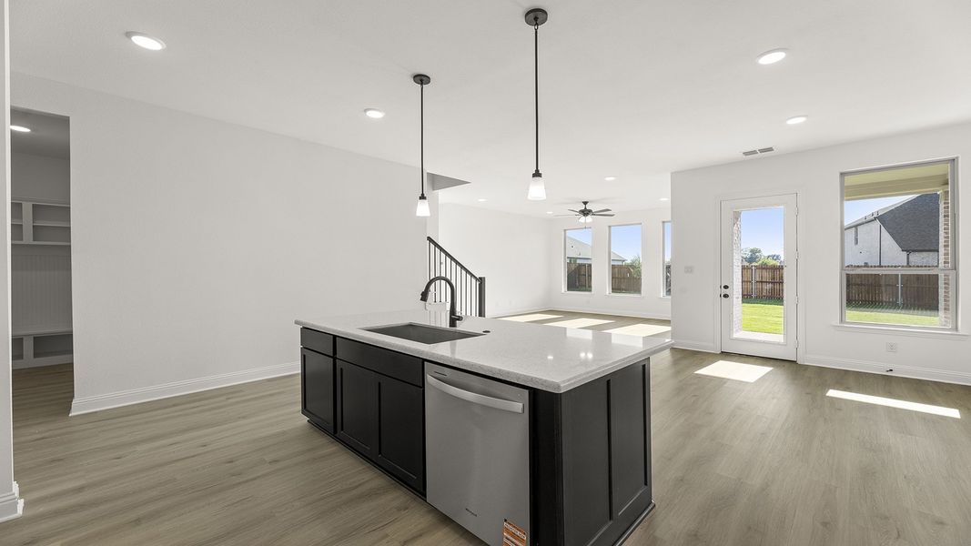 Furnished interior view inside a new home in Elevon 50s, Lavon (Image 9). Furnished interior view inside a new home in Elevon 50s, Lavon (Image 9).