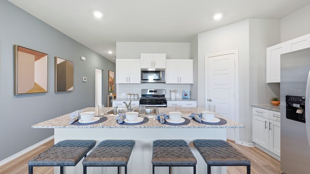 Furnished interior view inside a new home in Lonestar at Liberty Trails, Fort Worth (Image 5).