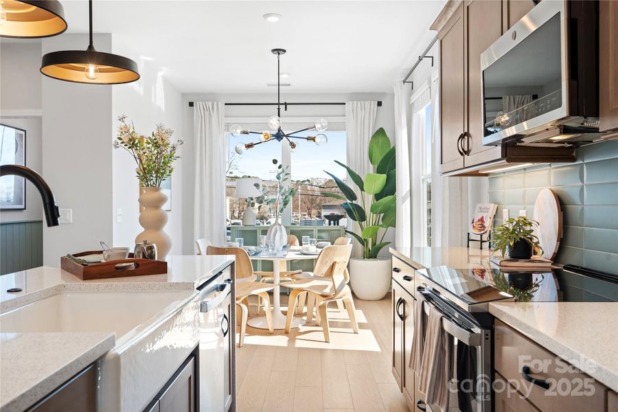 Cozy Dining Nook off Kitchen.