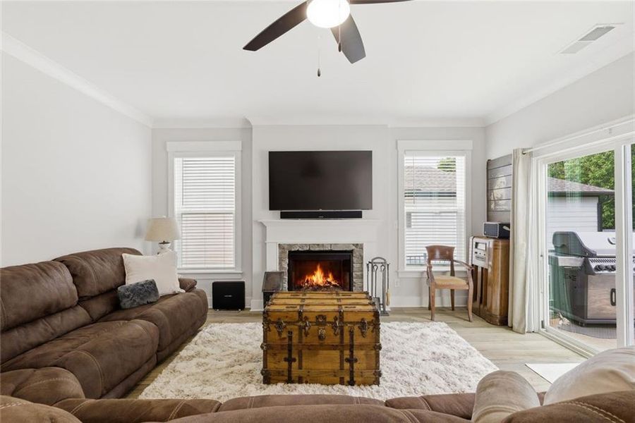 Furnished interior view inside a new home in Marble Tree, Ball Ground (Image 34).