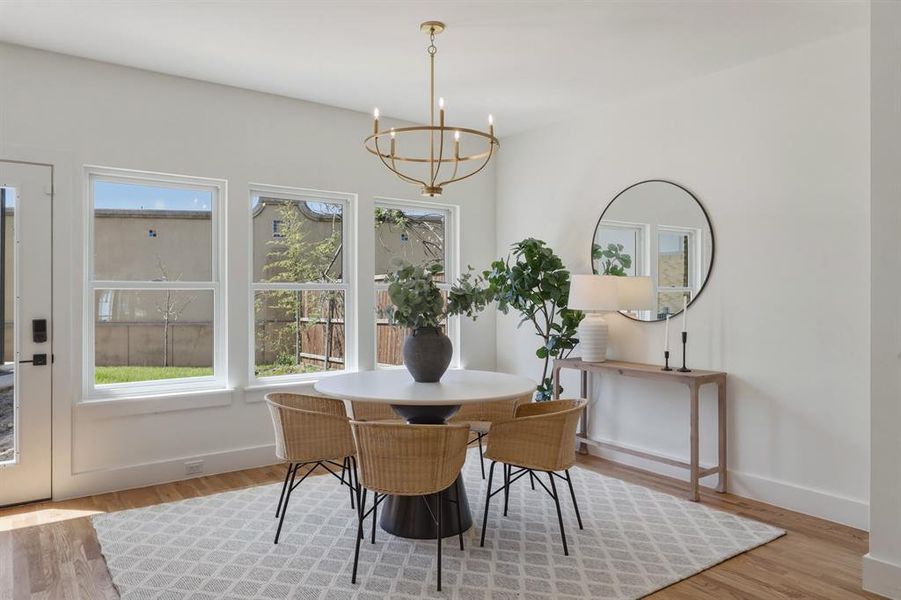 Furnished interior view inside a new home in , Dallas (Image 15). Furnished interior view inside a new home in , Dallas (Image 15).