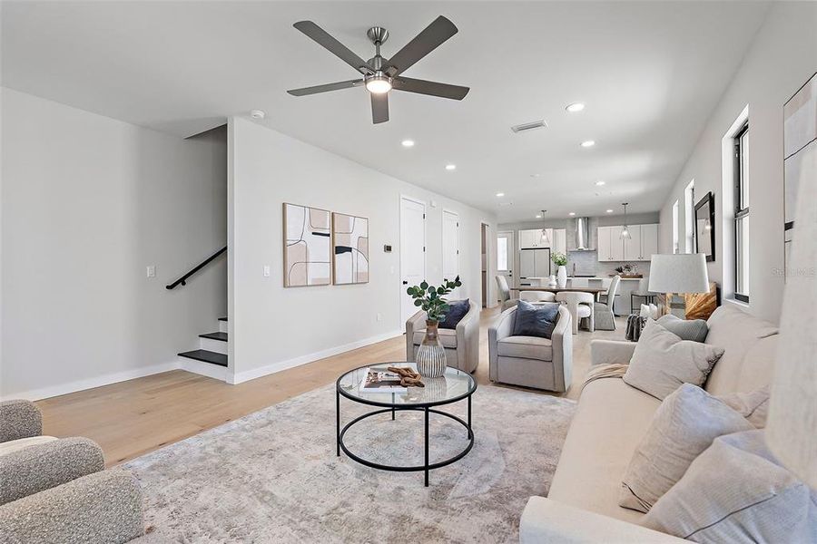 Furnished interior view inside a new home in , St. Petersburg (Image 7).