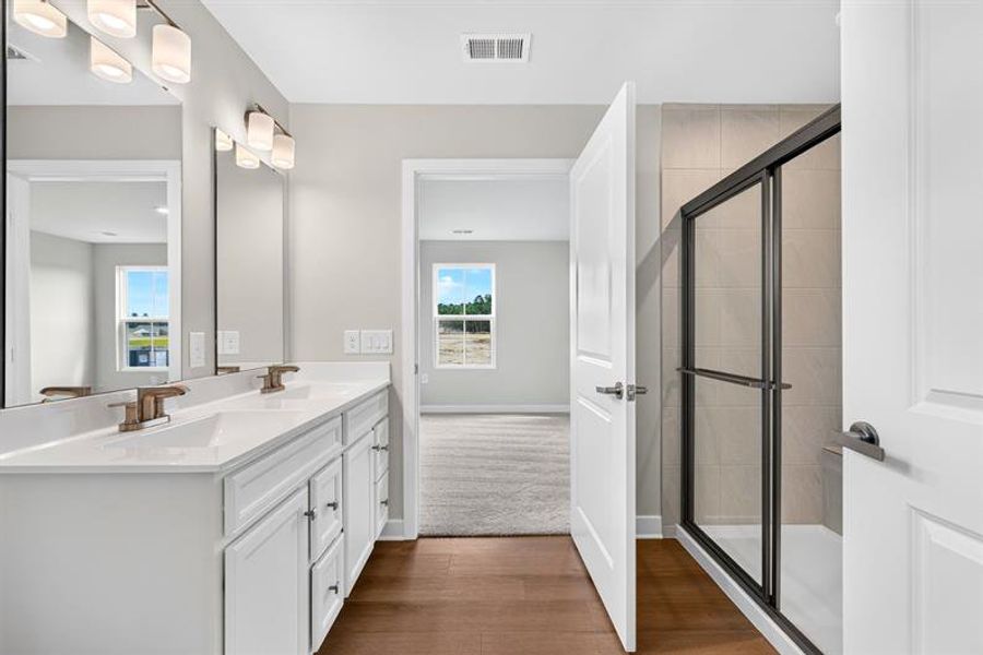 Furnished interior view inside a new home in Beacon Point at New Hampstead, Savannah (Image 10). Furnished interior view inside a new home in Beacon Point at New Hampstead, Savannah (Image 10).