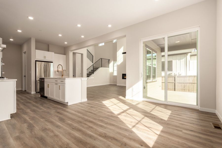 Furnished interior view inside a new home in Westerly, Erie (Image 8). Furnished interior view inside a new home in Westerly, Erie (Image 8).