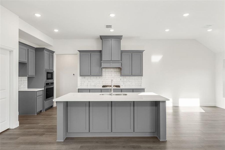 Furnished interior view inside a new home in Wildflower Ranch 60-65, Fort Worth (Image 7). Furnished interior view inside a new home in Wildflower Ranch 60-65, Fort Worth (Image 7).