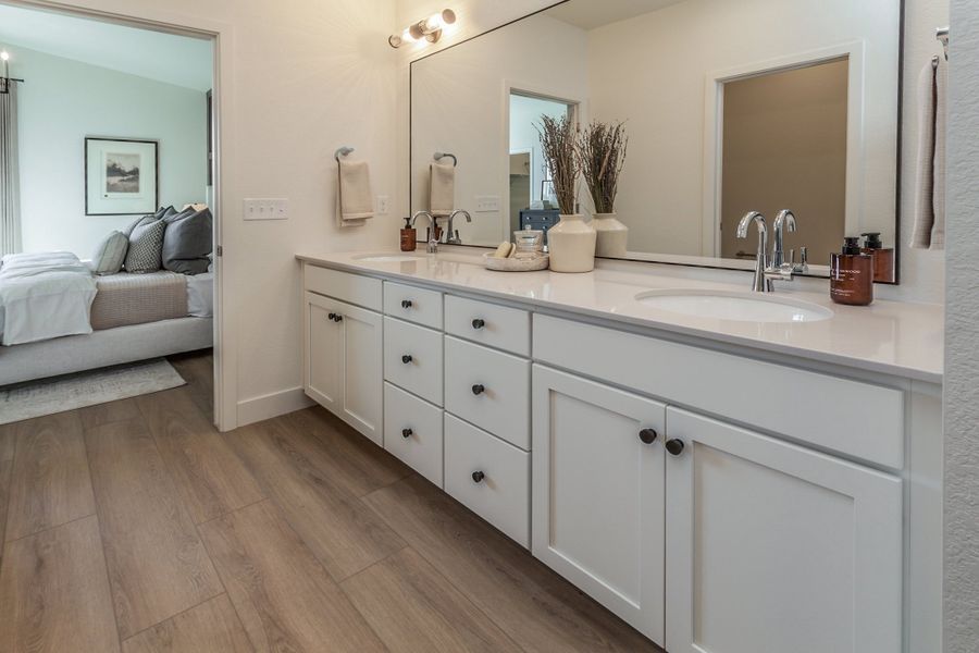 Representative furnished interior of a home built from the Christie by Hartford Homes in Trailside, Timnath (Image 14).