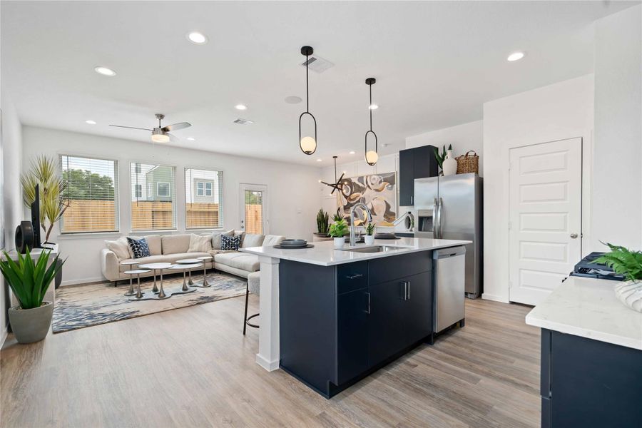 Furnished interior view inside a new home in Alaia Crossing, Houston (Image 8).