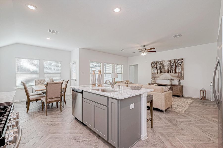 Furnished interior view inside a new home in Splendora Fields, Splendora (Image 10).