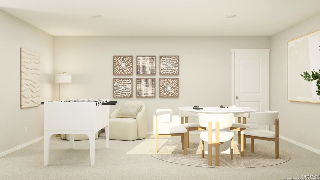 Furnished interior view inside a new home in Grace Valley, Cibolo (Image 3). Furnished interior view inside a new home in Grace Valley, Cibolo (Image 3).