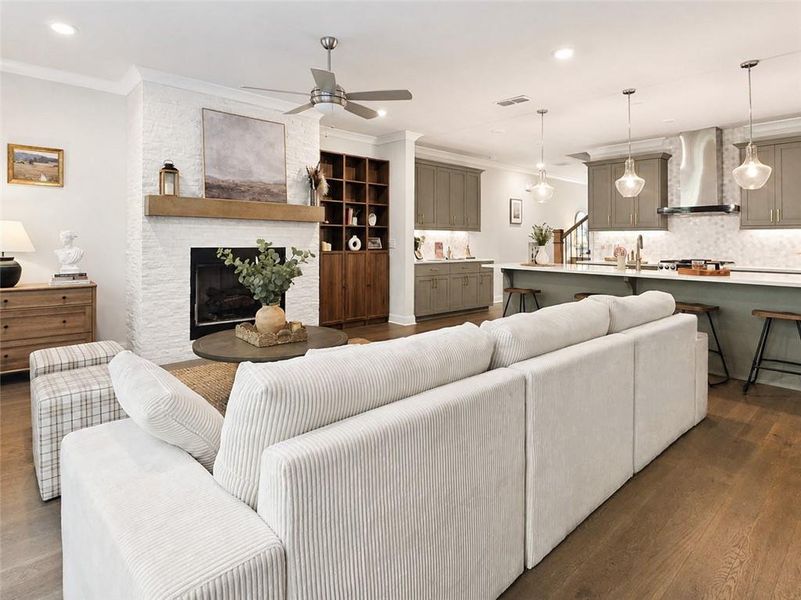 Furnished interior view inside a new home in , Johns Creek (Image 13).