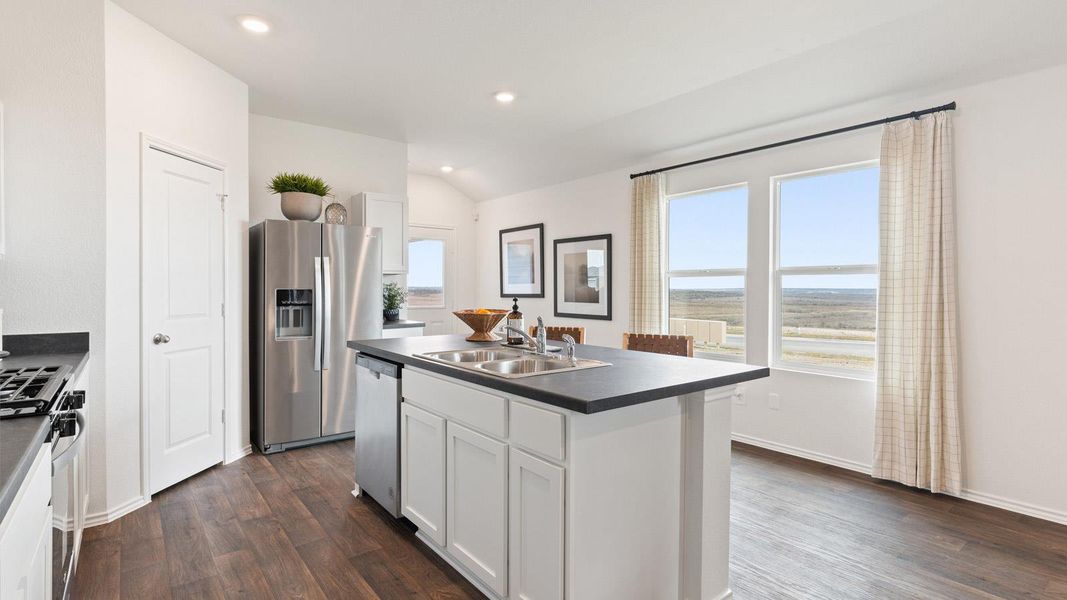 Furnished interior view inside a new home in Wayside, Uhland (Image 22).