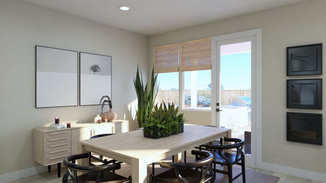 Representative furnished interior of a home built from the Micah by Risewell Homes in Freedom at Anthem, Kyle (Image 9).