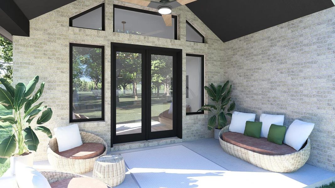 The Fannin Outdoor Living Area The Fannin Outdoor Living Area