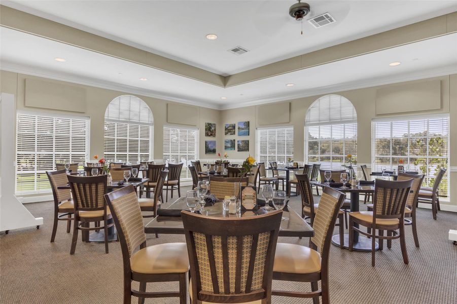 Country club restaurant