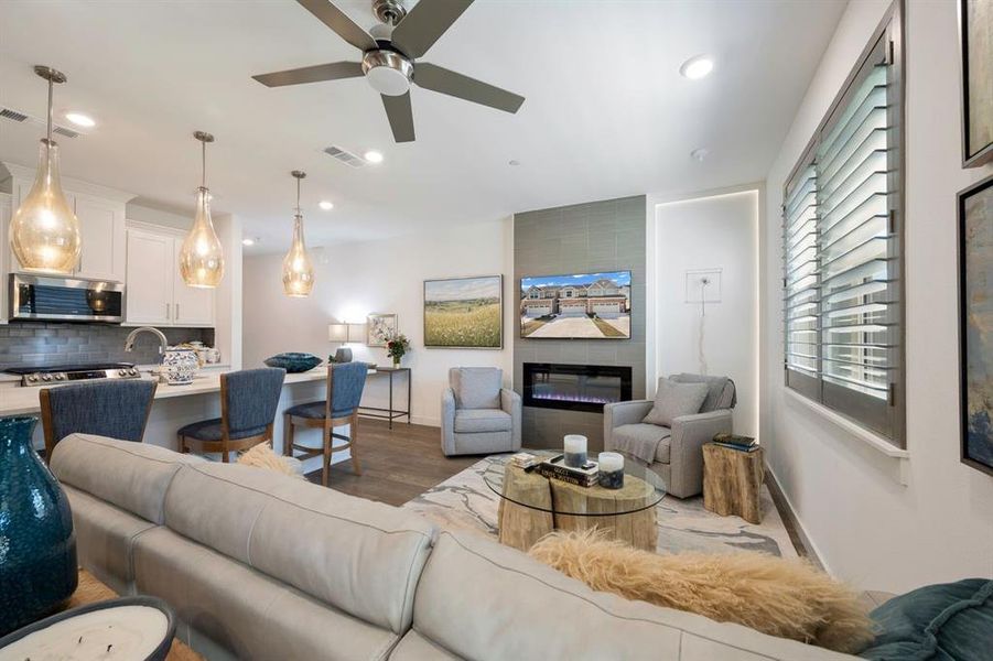 Furnished interior view inside a new home in , Wylie (Image 9).