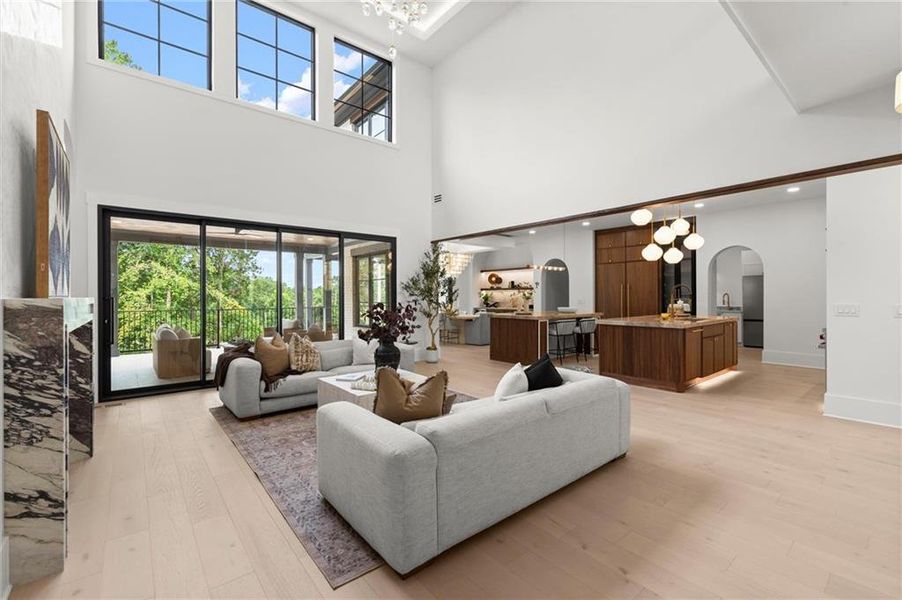 Furnished interior view inside a new home in , Alpharetta (Image 51).