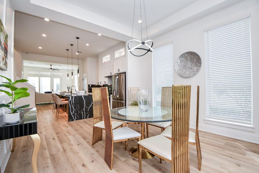 Furnished interior view inside a new home in , Houston (Image 9).