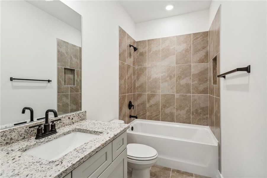 Furnished interior in a model home at Three Points at Chosewood Park in Atlanta (Image 18).