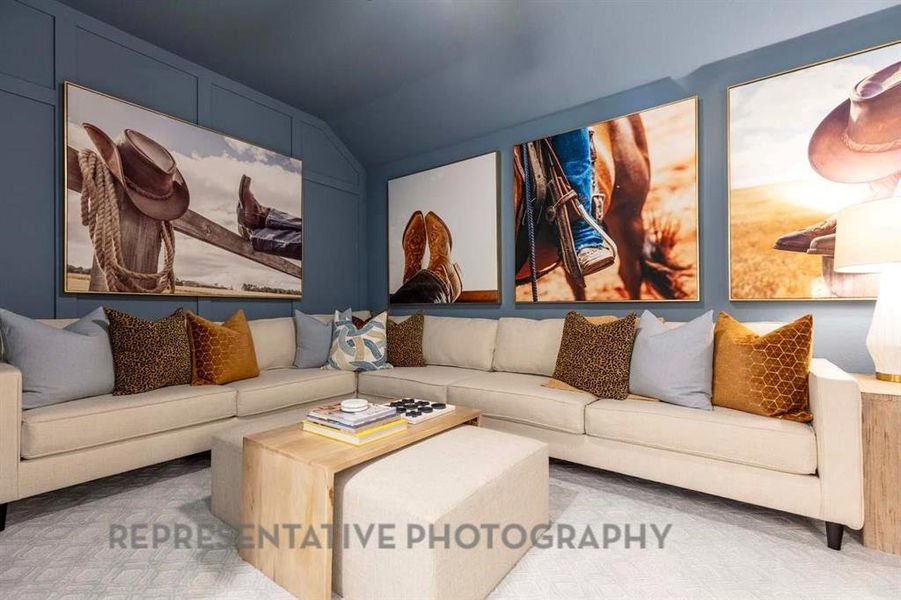 Furnished interior view inside a new home in Sonoma Verde: 60ft. lots, McLendon-Chisholm (Image 24).