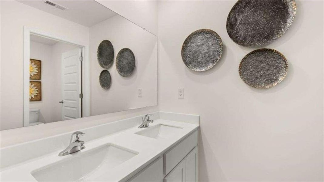 Furnished interior view inside a new home in Poplar Preserve, Newnan (Image 18).