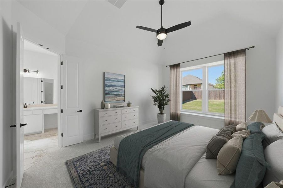 Furnished interior view inside a new home in Tavolo Park, Fort Worth (Image 9).
