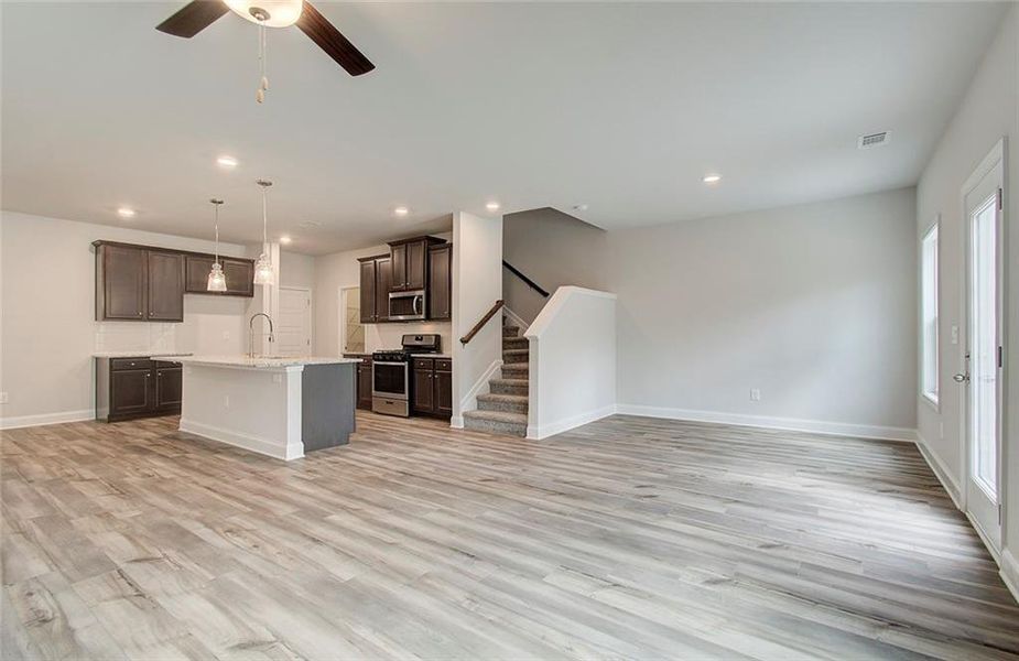 Spacious, unfurnished interior of a new home in Crofton Place Enclave, Snellville (Image 16). Spacious, unfurnished interior of a new home in Crofton Place Enclave, Snellville (Image 16).