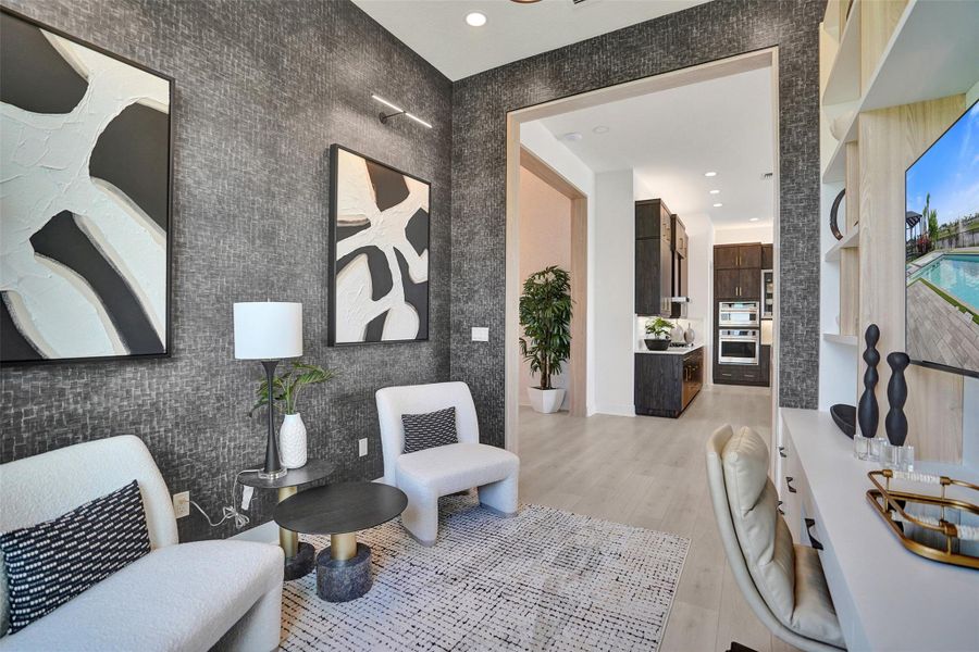 Furnished interior view inside a new home in Esprit at Avenir, Palm Beach Gardens (Image 34).