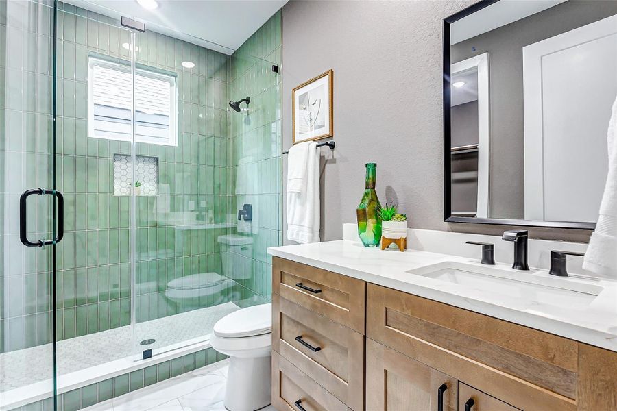 Furnished interior view inside a new home in , Houston (Image 17).
