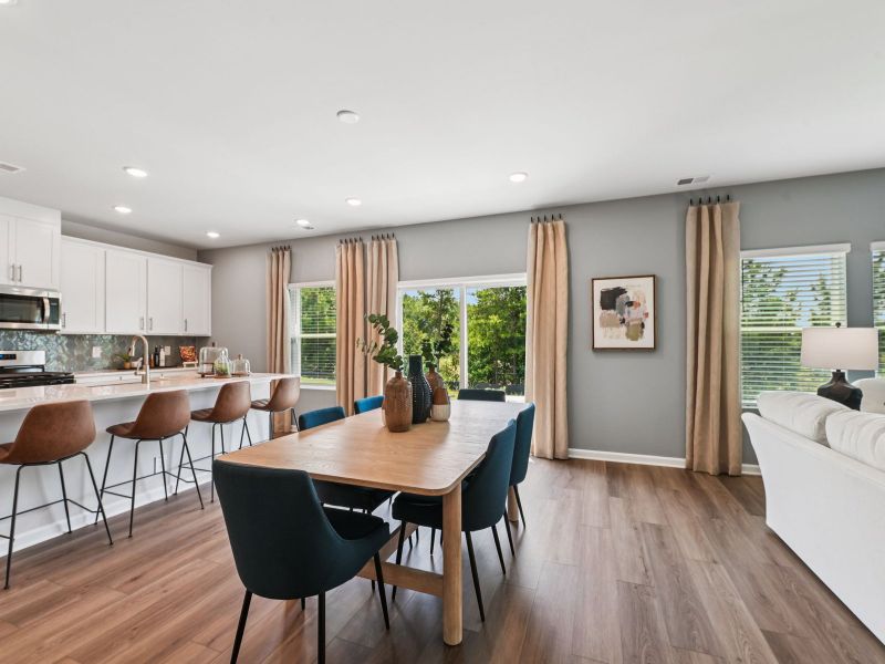 Furnished interior view inside a new home in River Glen, Angier (Image 6).