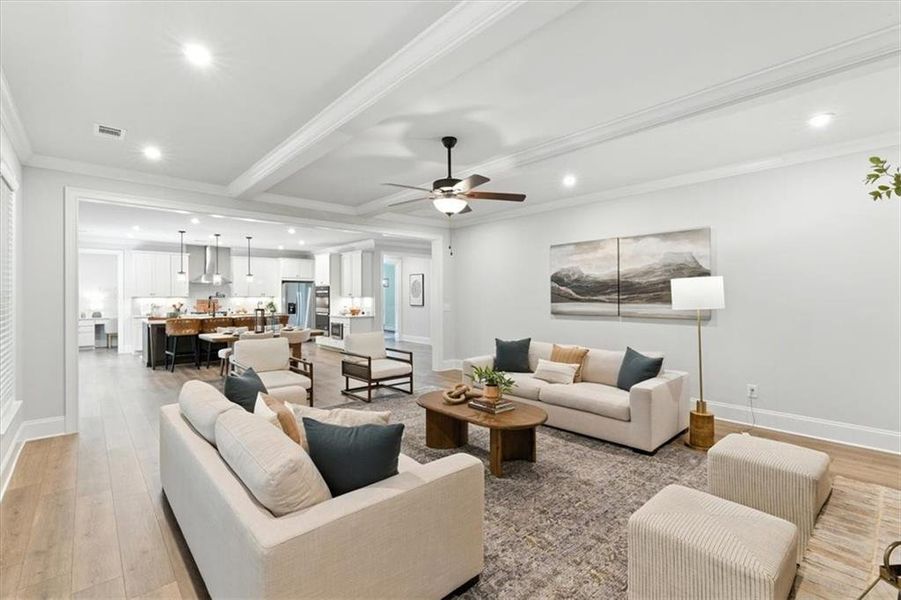 Furnished interior view inside a new home in Ford Landing, Acworth (Image 26).